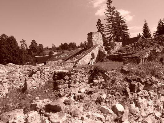 Klastorisko ruins in Slovak Paradise in Slovakia