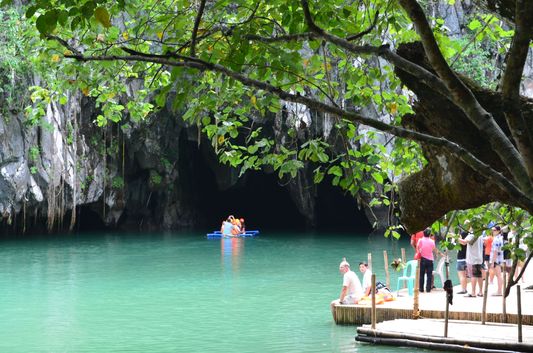 Underground River in Palawan in the Philippines