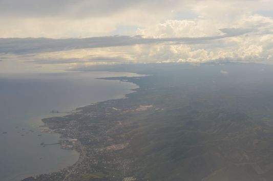 above Cebu in the Philippines
