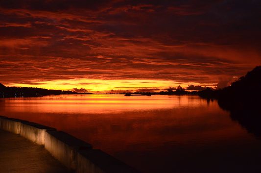 sunset in Bohol