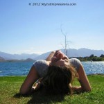 Manu at Wanaka lake