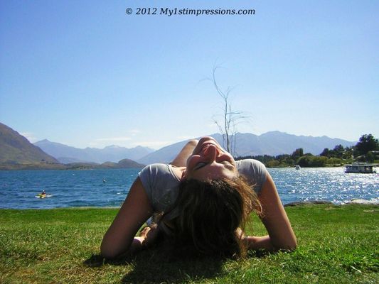 Manu at Wanaka lake