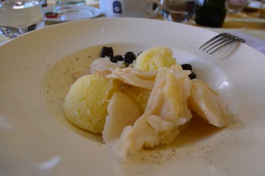 bacalao fish in Palazzo Salsole