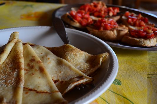 pancakes in Osteria con cucina Antica
