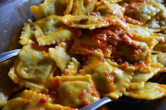 ravioli in Osteria con cucina Antica