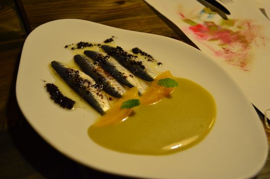 anchovies in Compartir restaurant