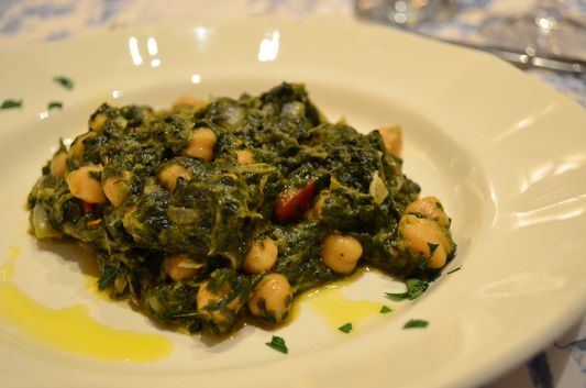 spinach with chickpeas