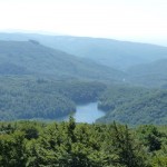 Sea Eye lake in Vihorlat mountains in Slovakia