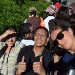 me and Dong Ho on top of a jeepney in Batad rice terraces